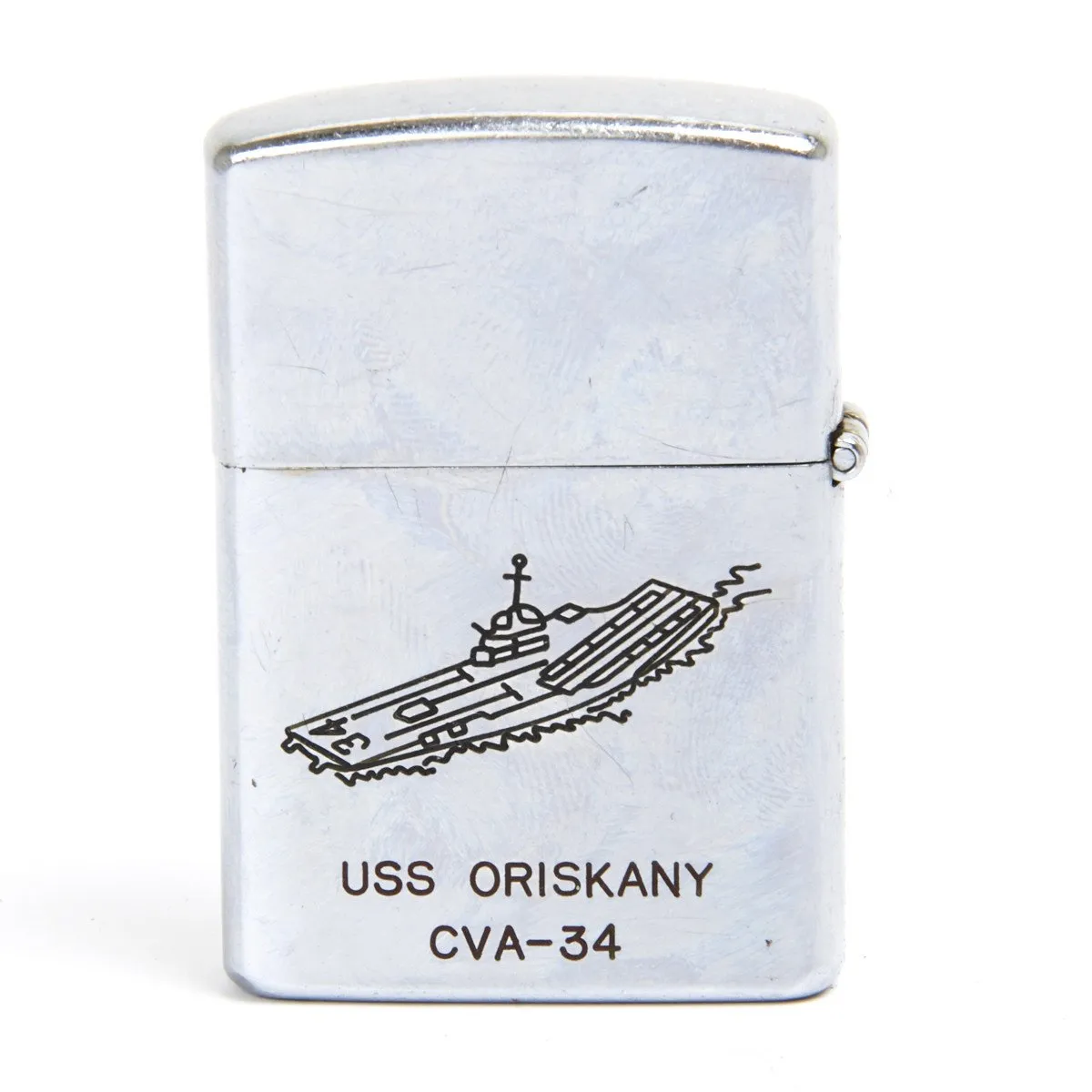 Original 1951 Korean War Era Zippo Style Lighter of the USS Oriskany-  KONWAL "SUPER"