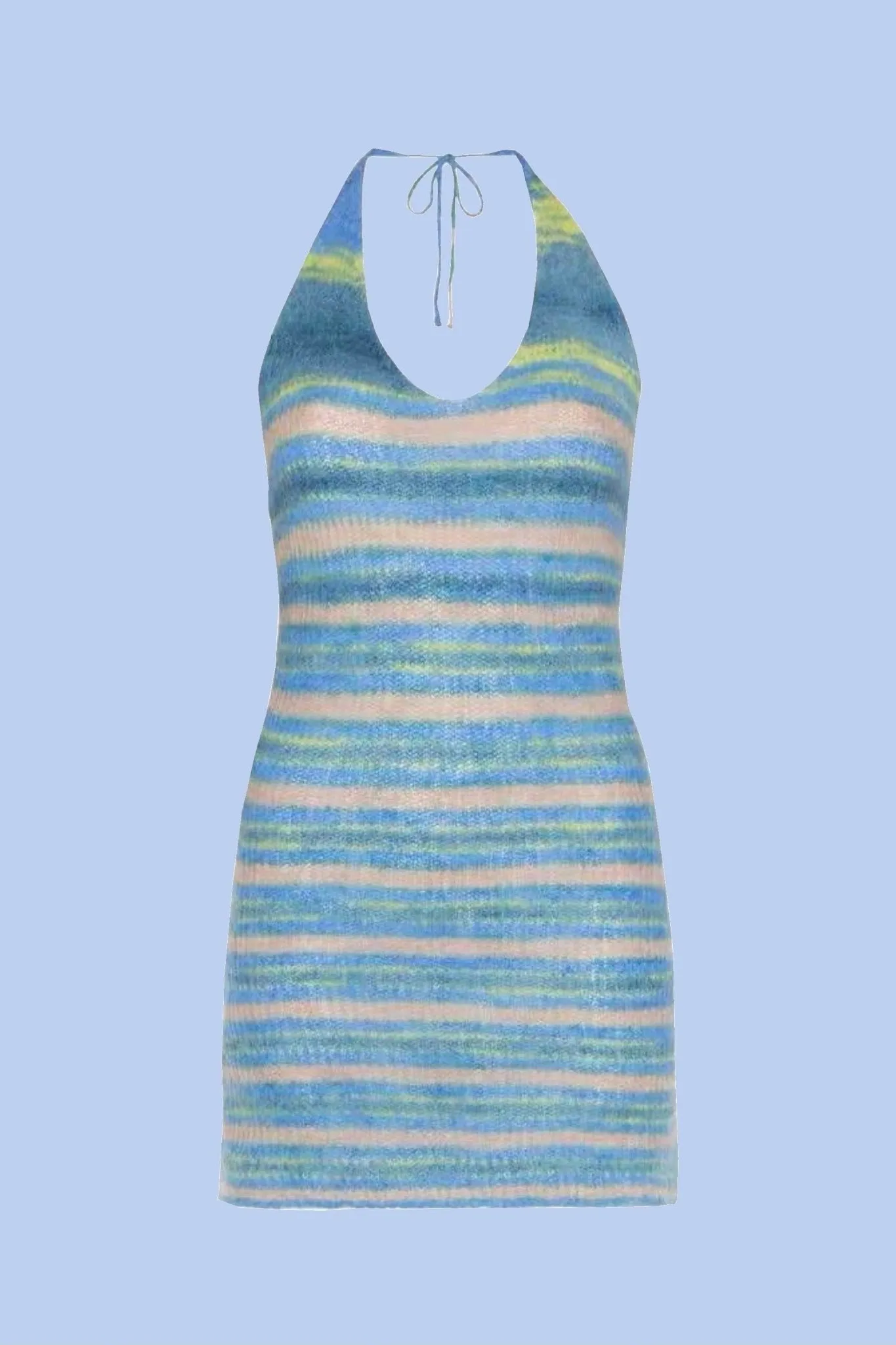 Picnic day knit mini dress