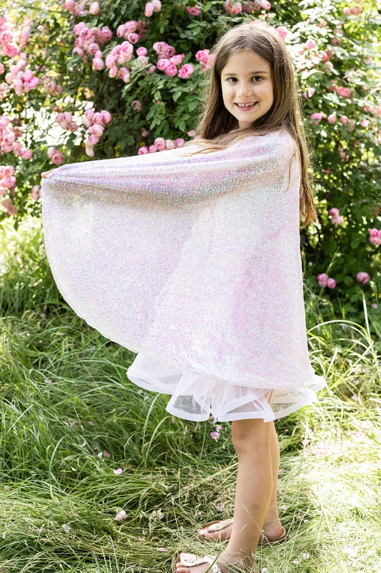 Pink Sequins Twirl Cape