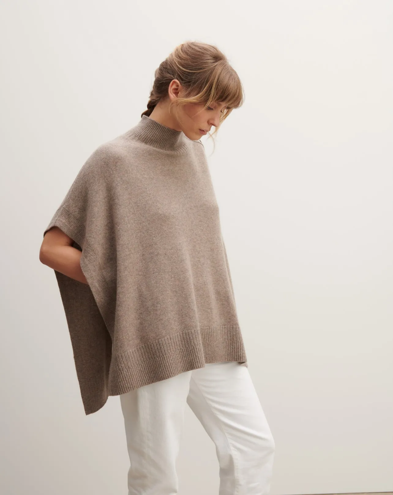 Poncho à boutons