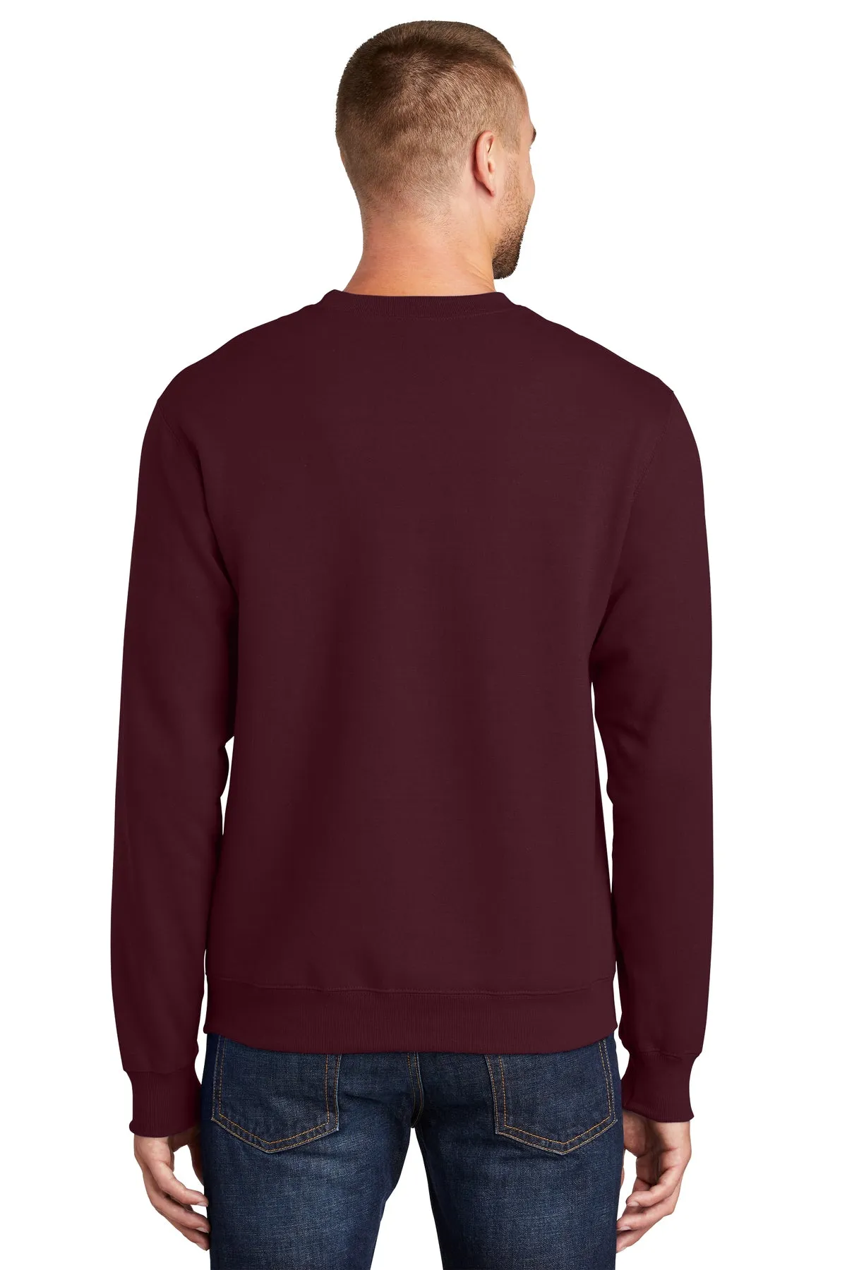 Port & Company Essential Fleece Branded Sweatshirts, Maroon