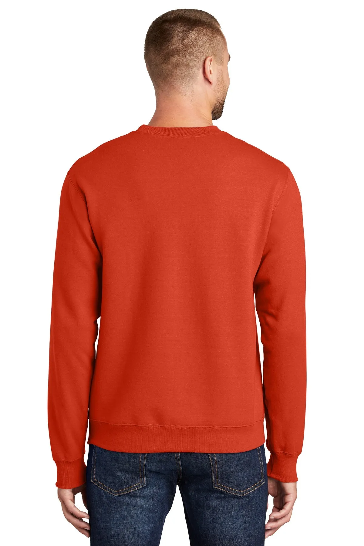 Port & Company Essential Fleece Branded Sweatshirts, Orange