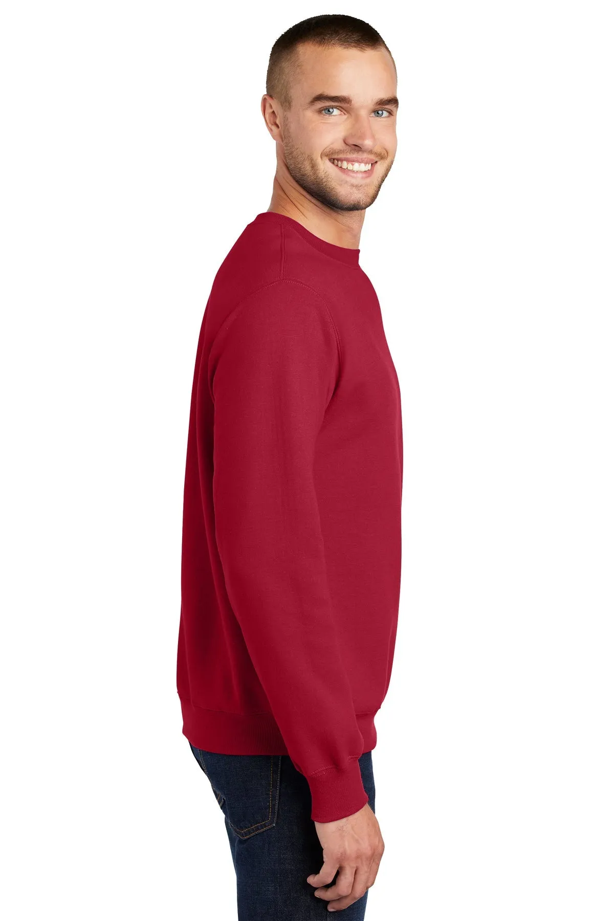 Port & Company Essential Fleece Custom Sweatshirts, Red