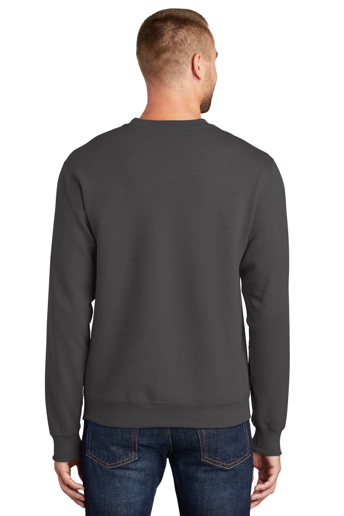 Port & Company Essential Fleece Customized Sweatshirts, Charcoal