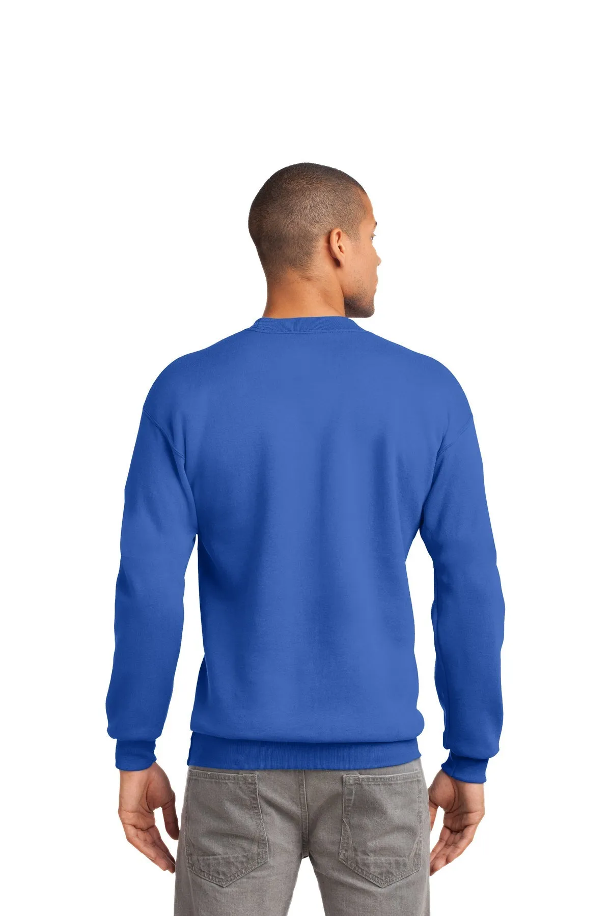 Port & Company Tall Essential Fleece Branded Sweatshirts, Royal