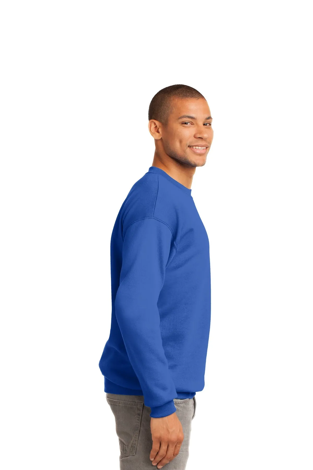 Port & Company Tall Essential Fleece Branded Sweatshirts, Royal