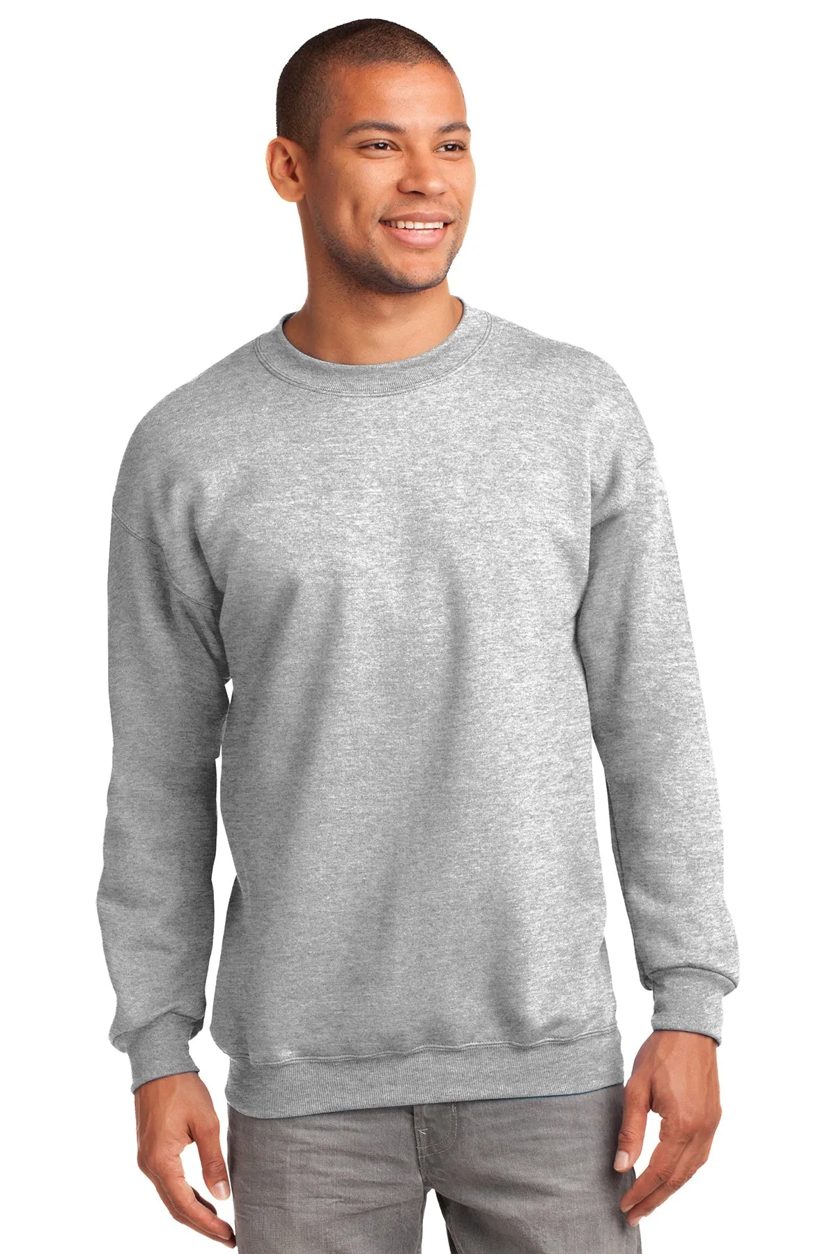 Port & Company Tall Essential Fleece Custom Sweatshirts, Ash