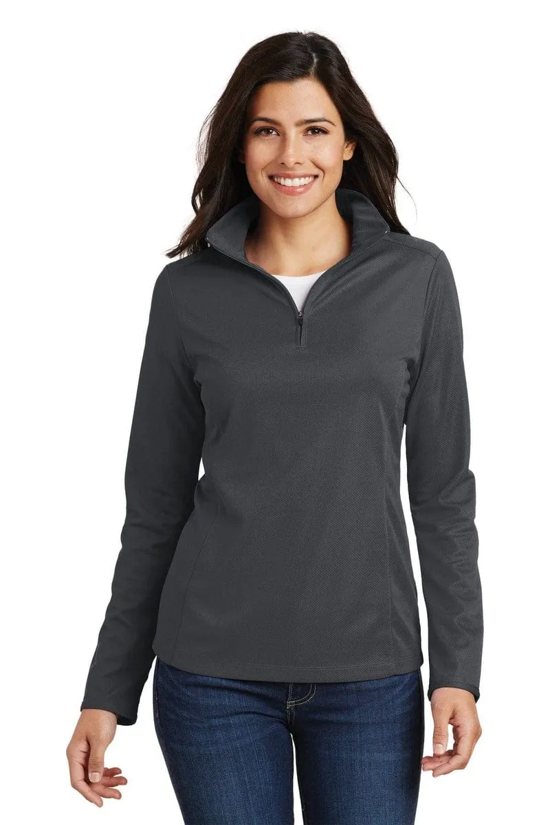 Port Authority ®  Ladies Pinpoint Mesh 1/2-Zip . L806