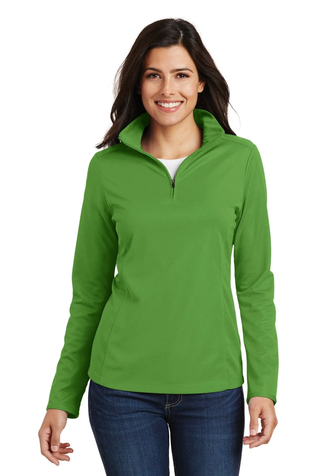 Port Authority ®  Ladies Pinpoint Mesh 1/2-Zip . L806