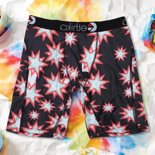 Printed Pattern Polyester Long Boxer