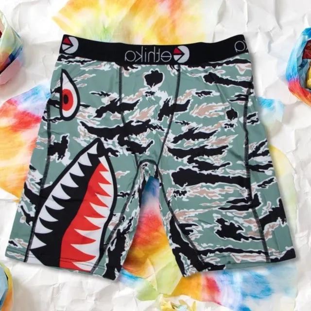 Printed Pattern Polyester Long Boxer