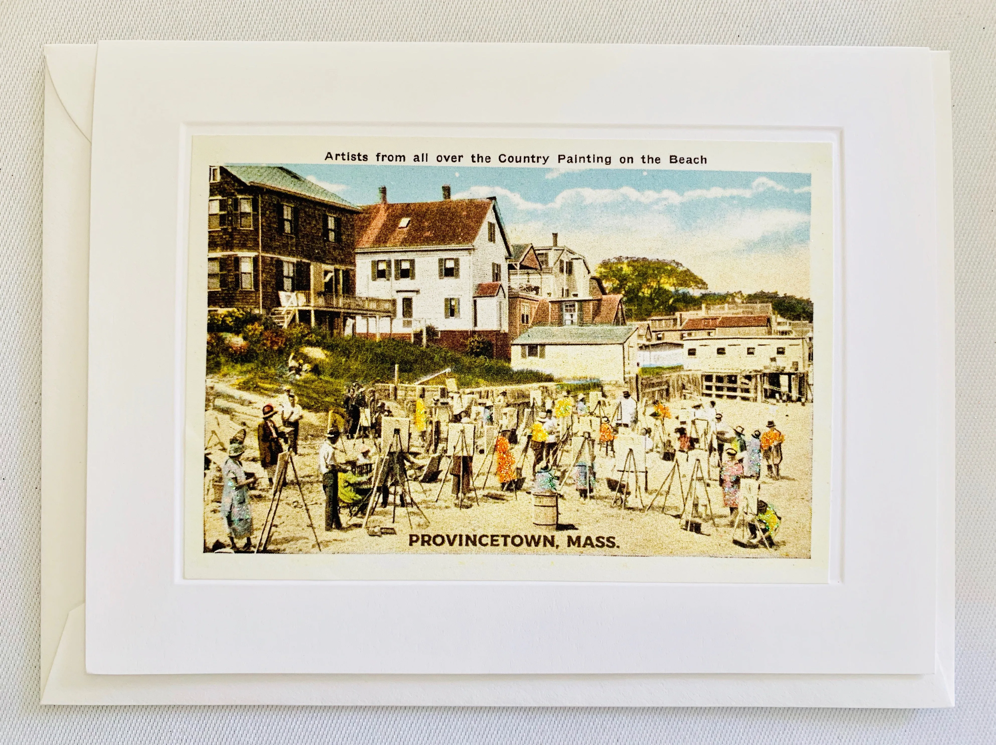 Provincetown Painters on the Beach Greeting Card