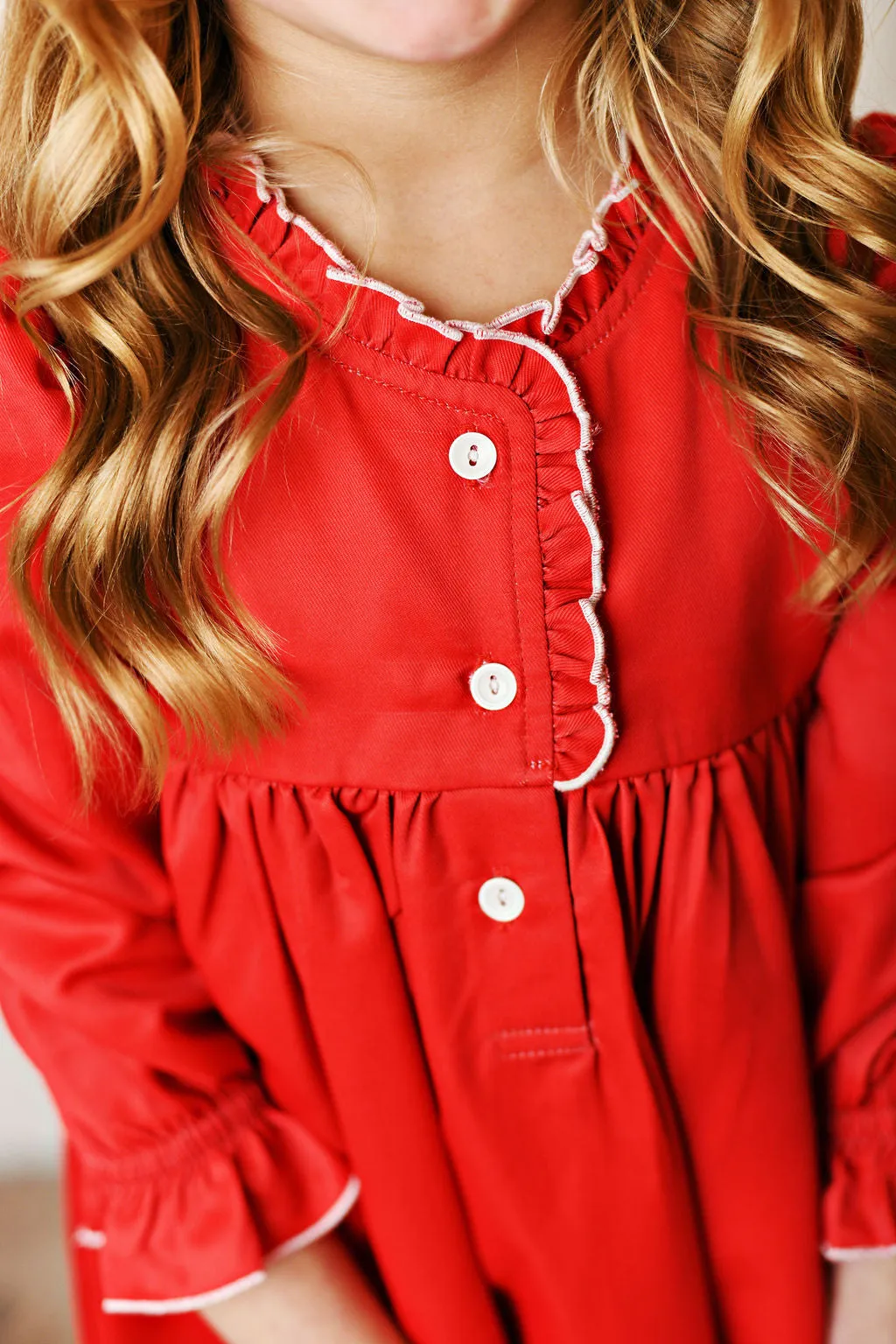 Red Clara Nightgown dress