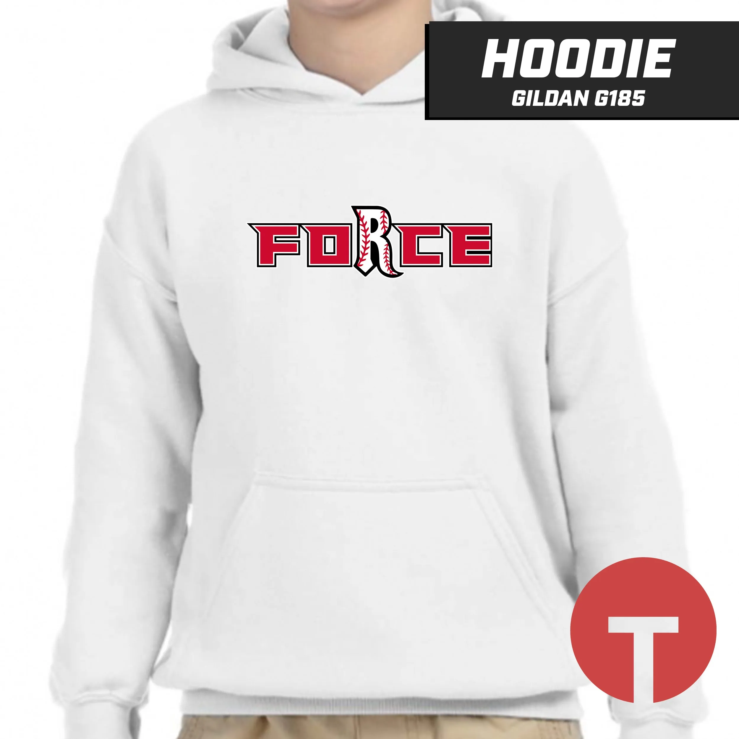 Relentless Force - LOGO 2 - Hoodie Gildan G185