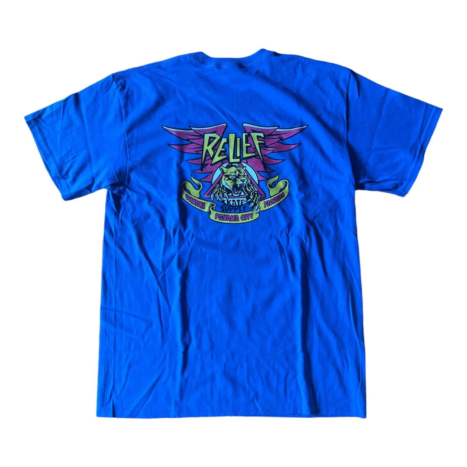 RELIEF FLORIDA PANTHER T SHIRT BLUE