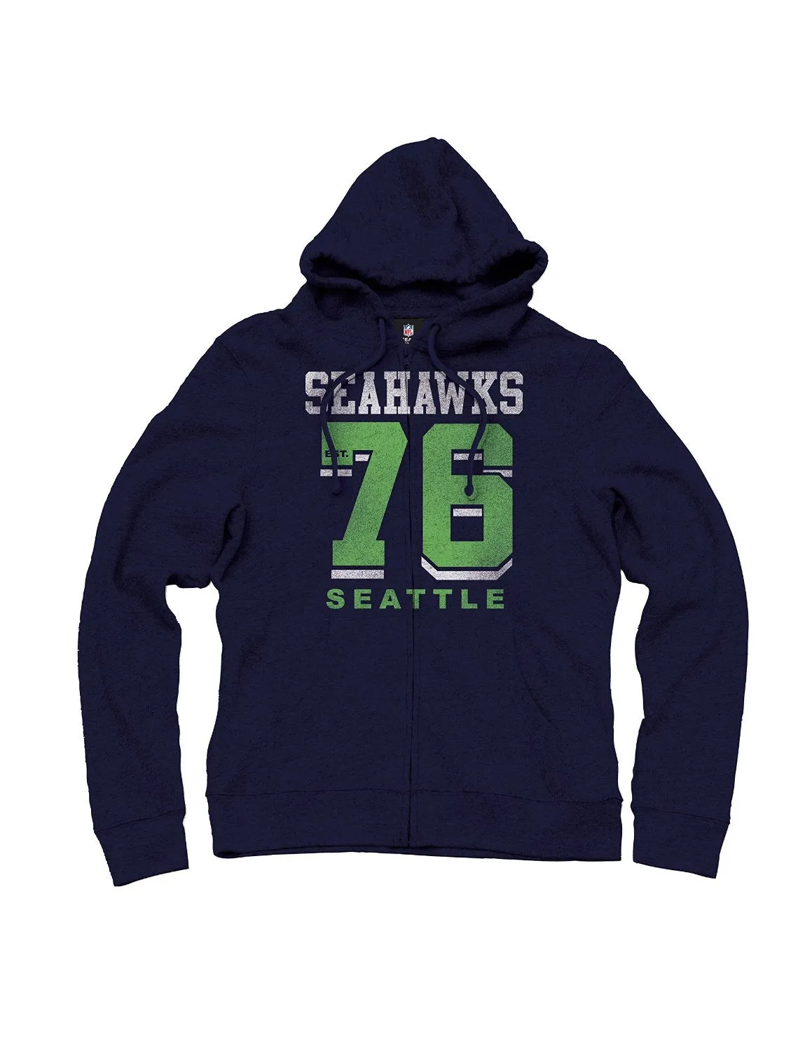 Seattle Seahawks NFL Womens Established 1976 Full Zip French Terry Hoodie