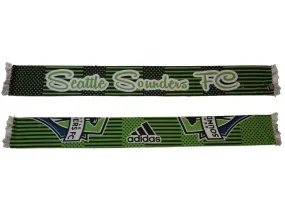 Seattle Sounders FC Adidas Womens Reversible Polka Dot Scarf (58.5" x 7.25")