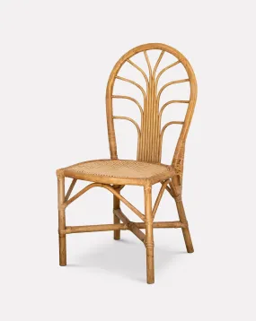 Set of 4 Palm Rattan Chair