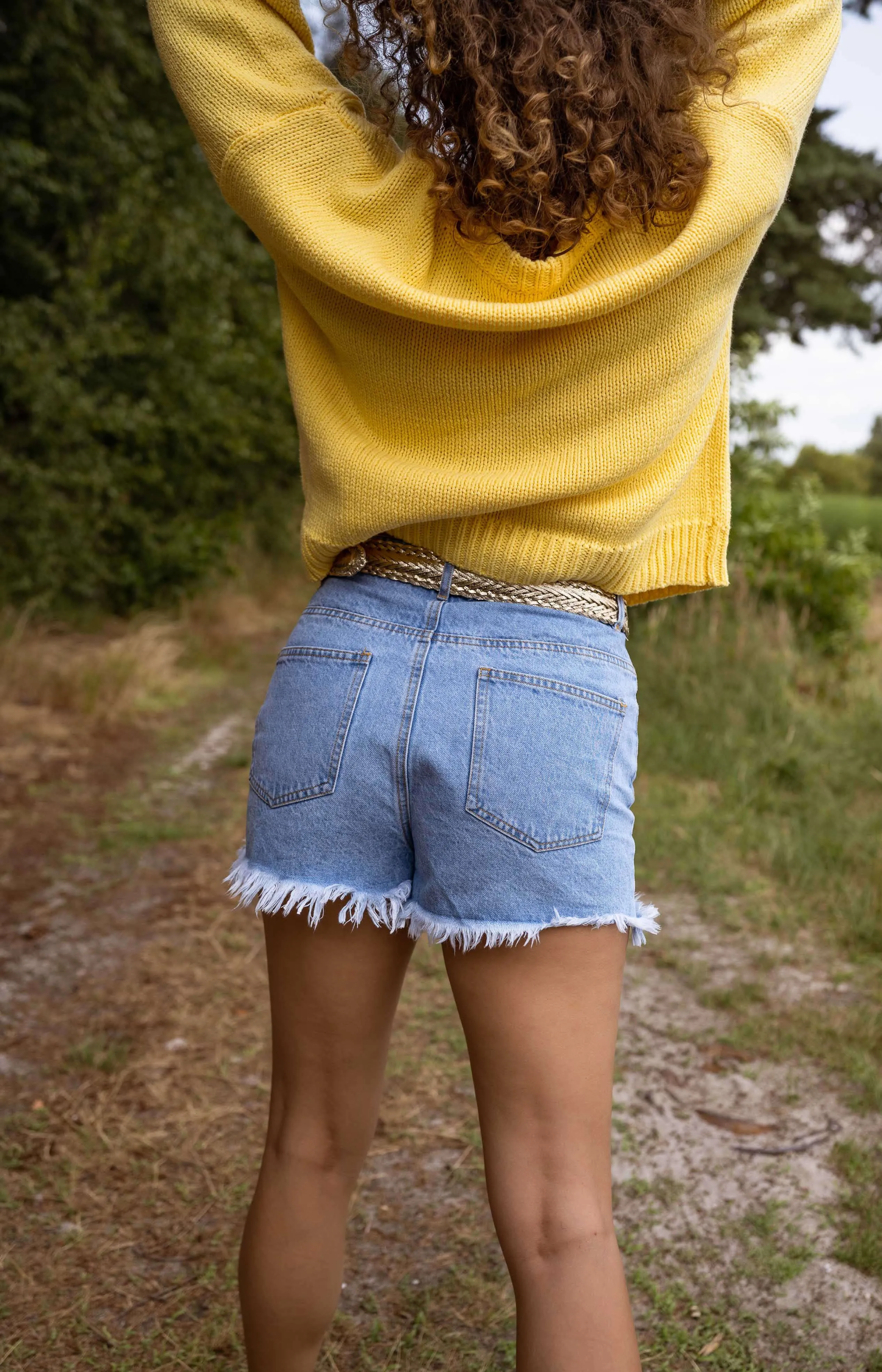 Short Franck en jeans - bleu