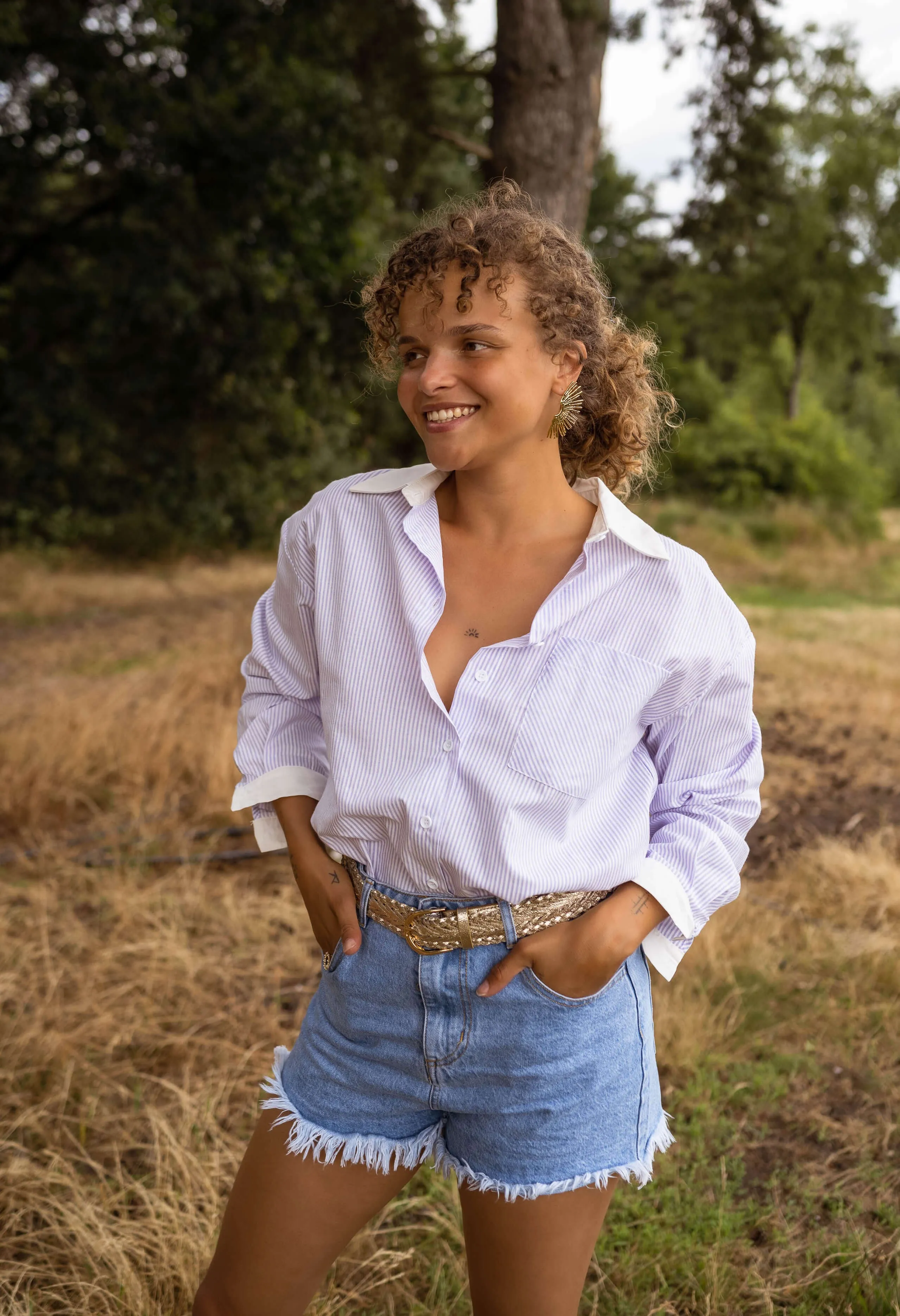 Short Franck en jeans - bleu