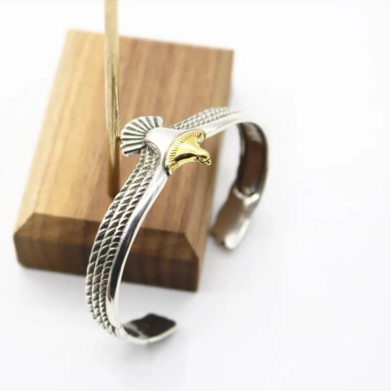 Silver eagle bracelet