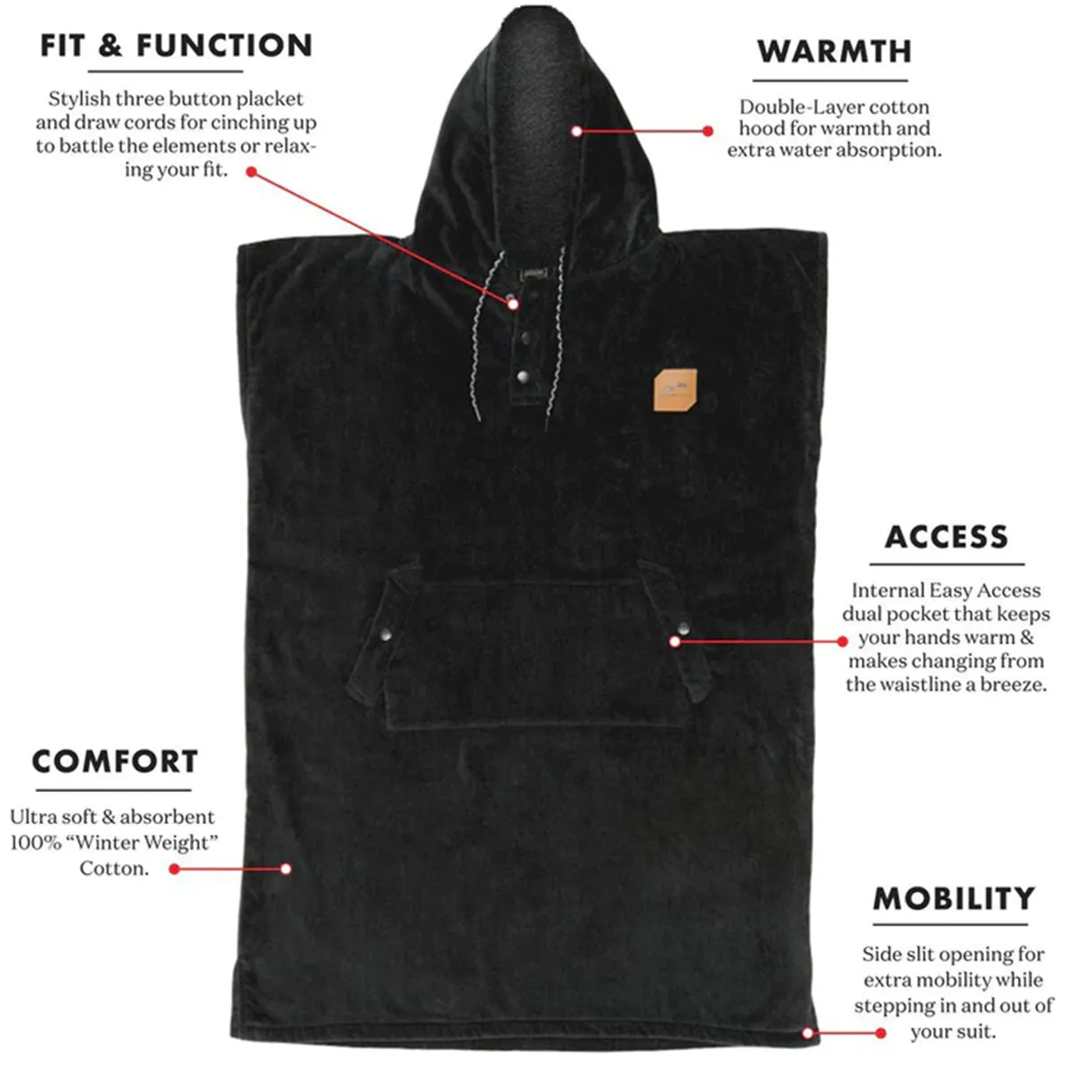 Slowtide The Digs Hooded Changing Poncho