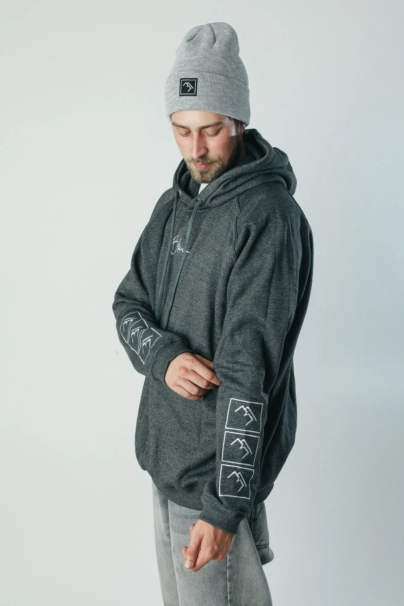 Stacked Hoodie - Charcoal