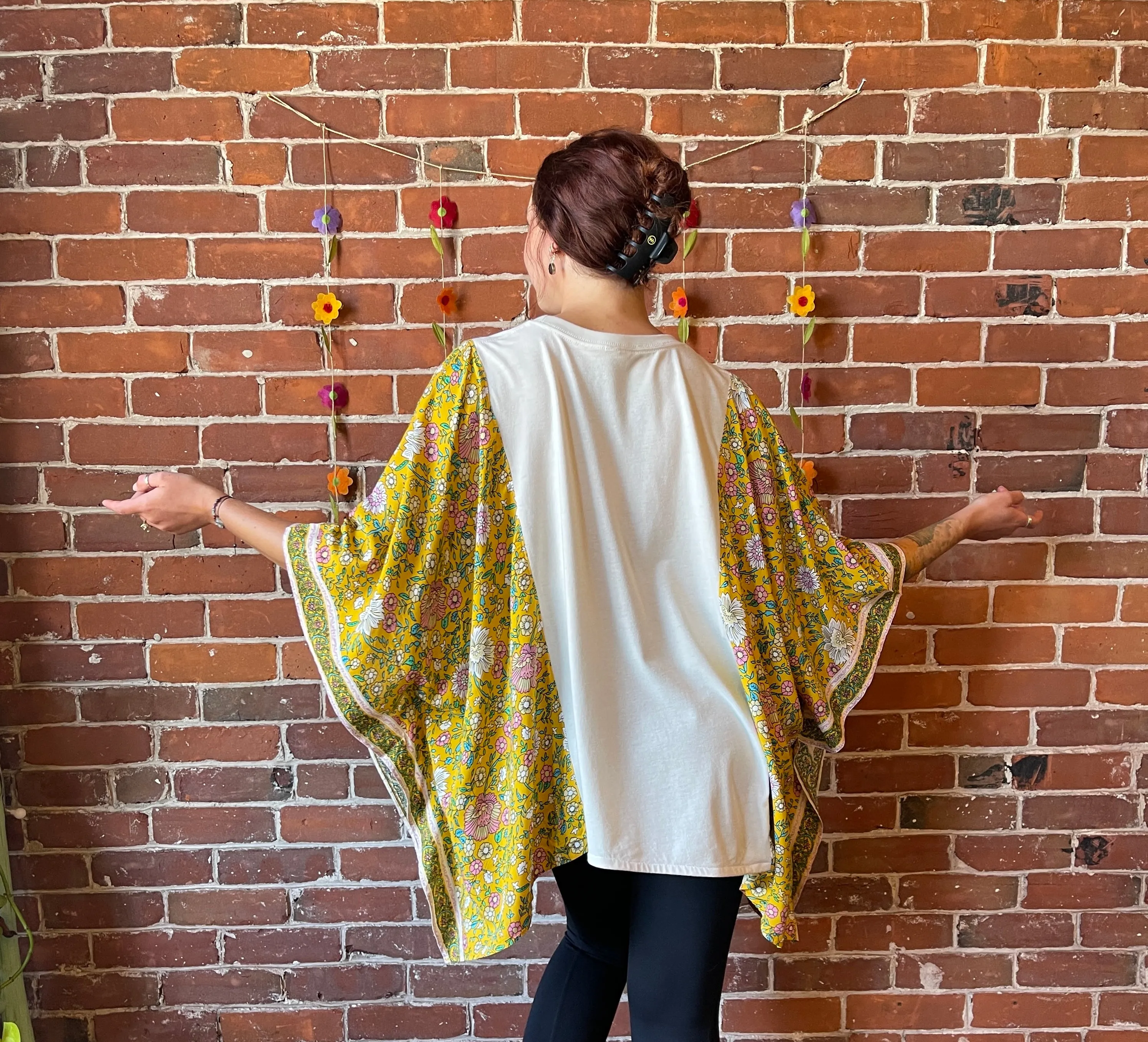 Stevie Nicks Inspired Mystical Retro Floral Poncho