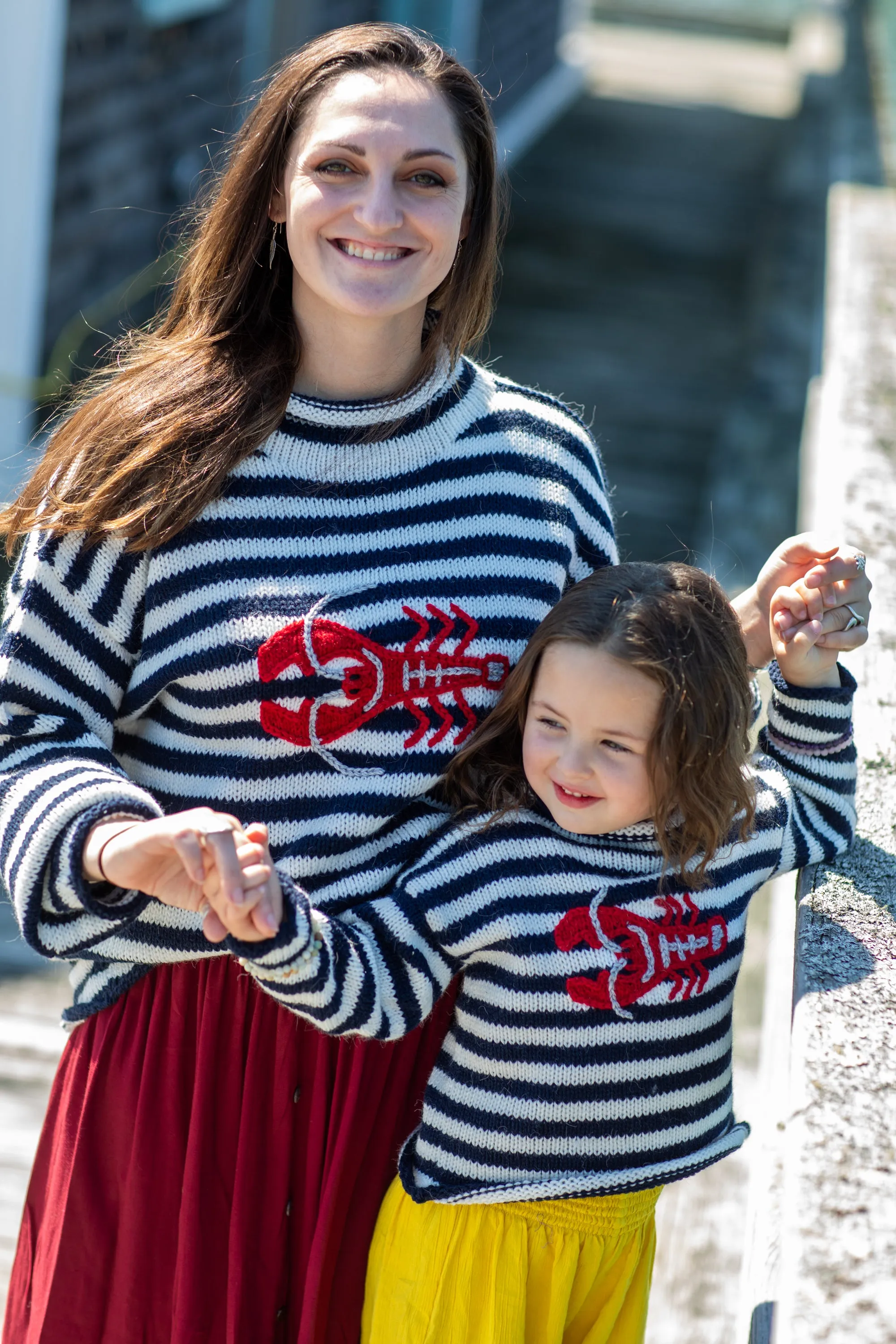 Striped Lobster Alpaca Sweater