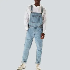 Stylish men's denim overall