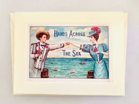 Summer Hands Across the Sea Greeting Card