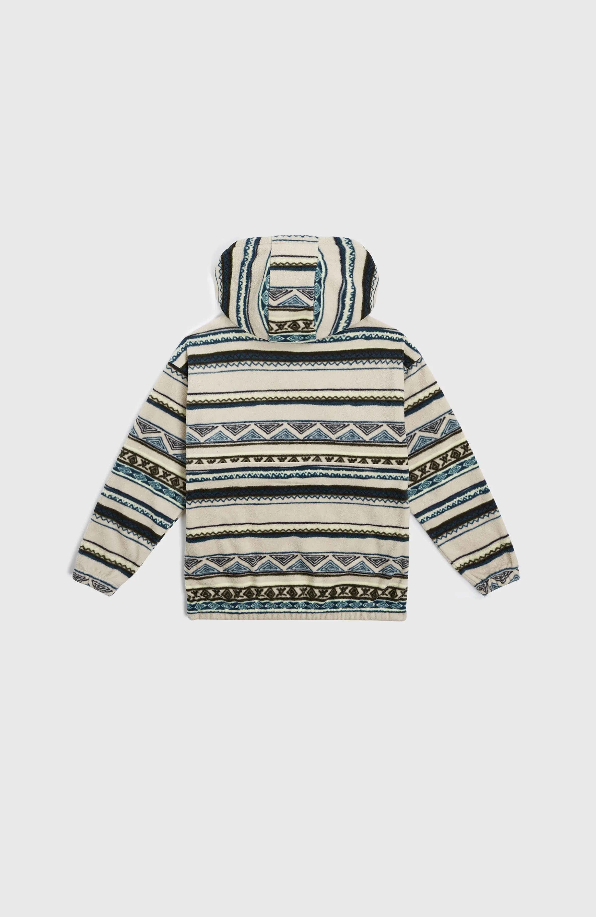 Superfleece Half-Zip Hoodie | Grey Ikat Stripe