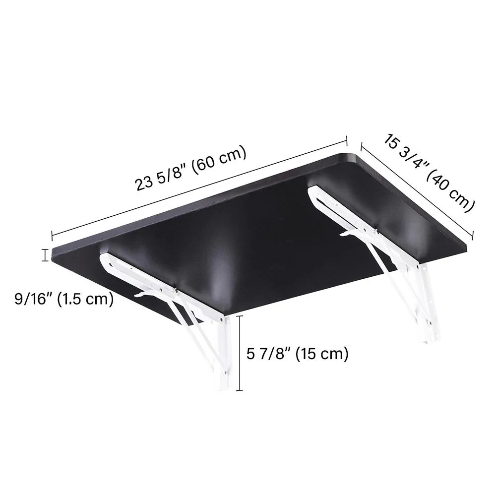 TheLAShop Wall-Mounted Floating Desk Folding Table 24"x16"