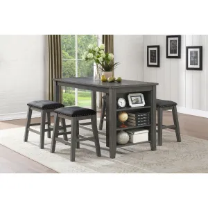 Timbre Grey Collection Counter Height Dining Set