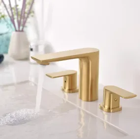 TIMELYSS Three Holes Widespread Bathroom Vanity Faucet - F13127