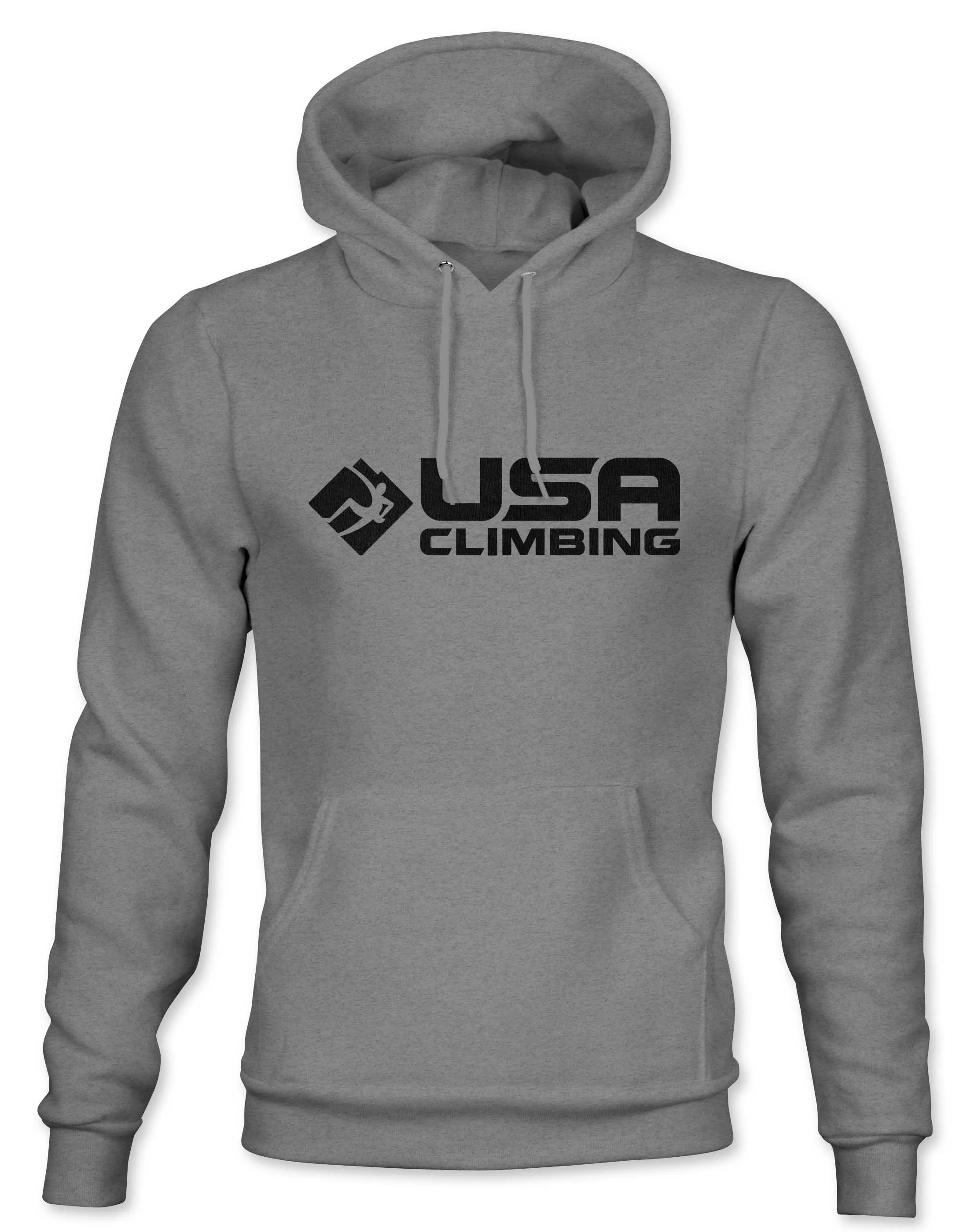 USA Climbing BW Horizontal Logo Hoodie - Adult