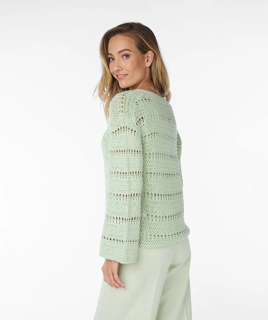 V-Neck Tape Yarn Sweater