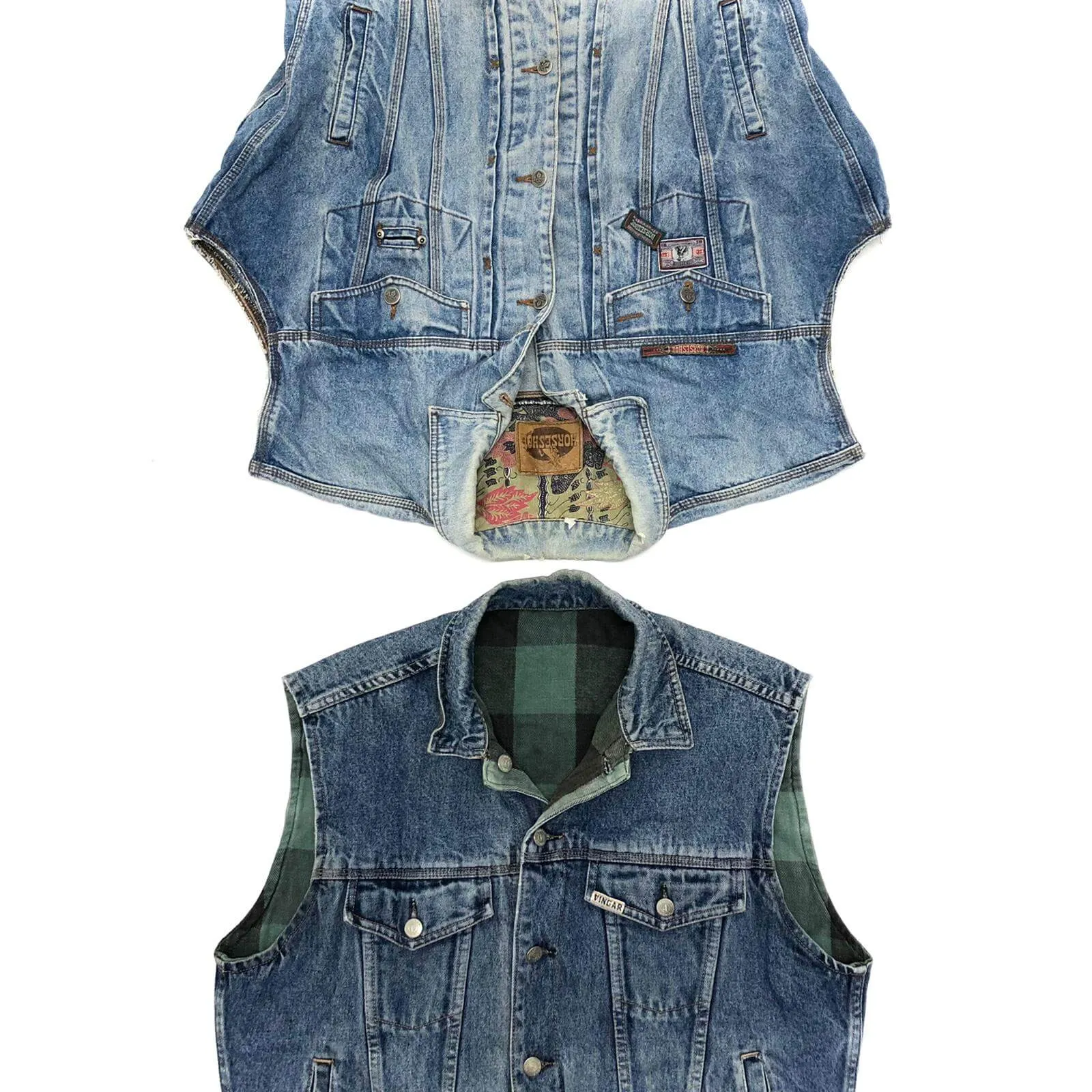 Vintage Unbranded Denim Gilets