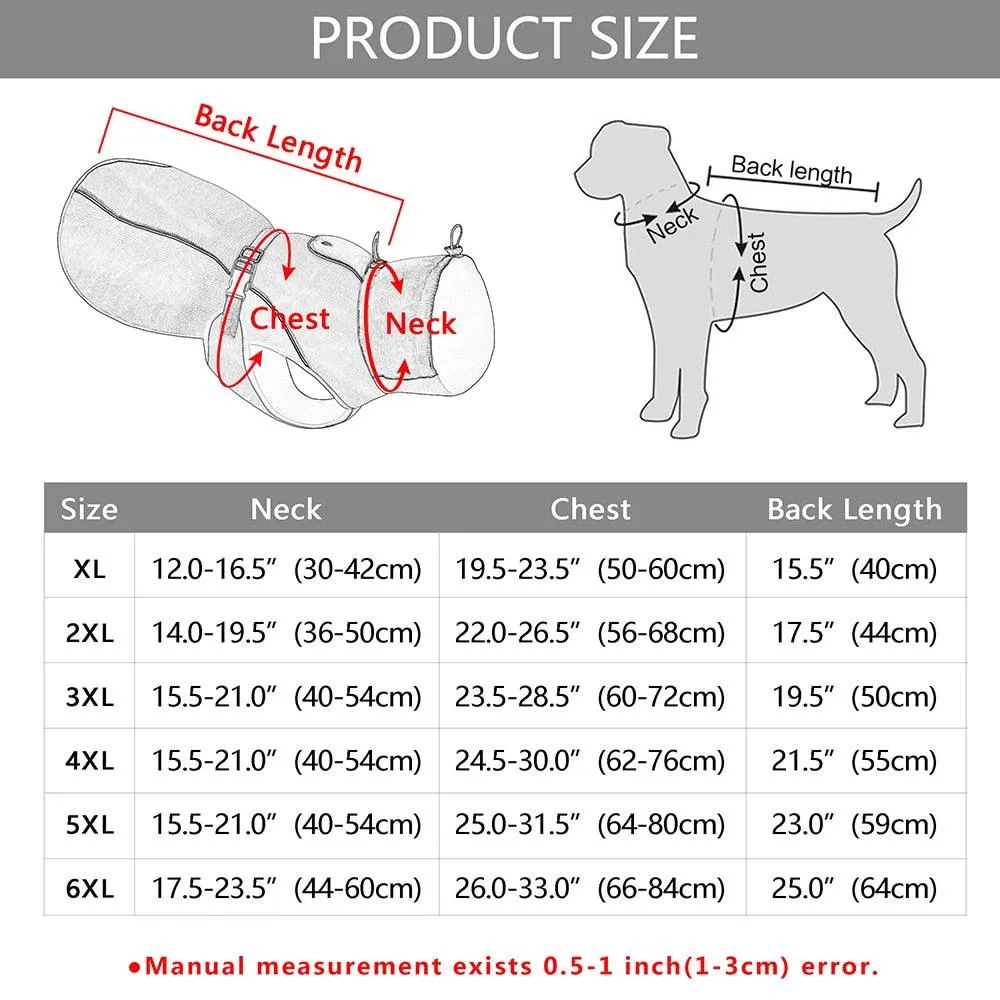 Waterproof Warm Dog Coat / Jacket - Medium to Large Dogs