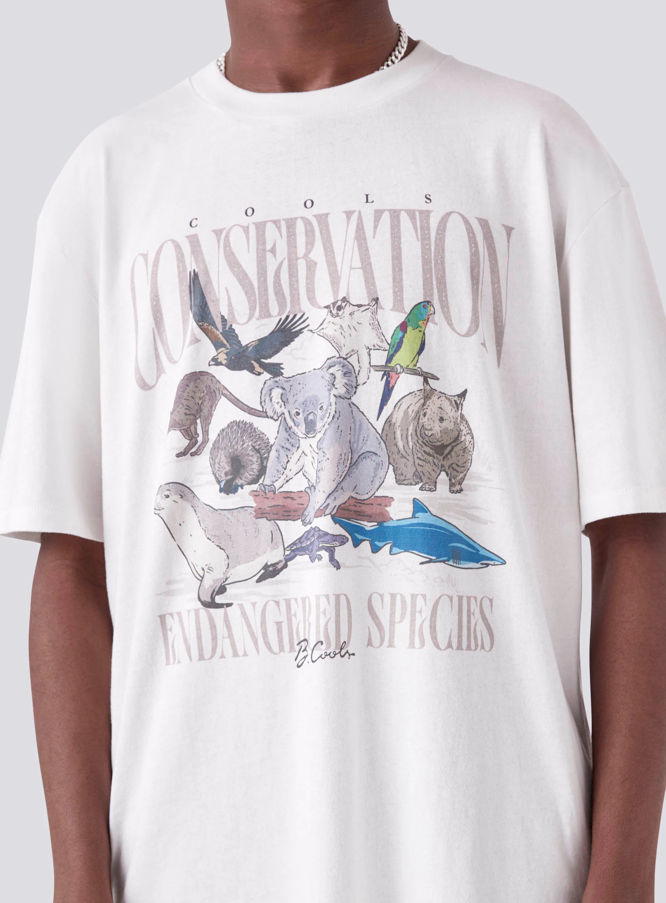 WIRES x B.Cools Conservation Homie Tee Vintage White