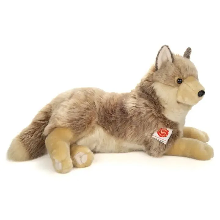 Wolf or Coyote Large Size Lying Down Plush by Teddy Hermann