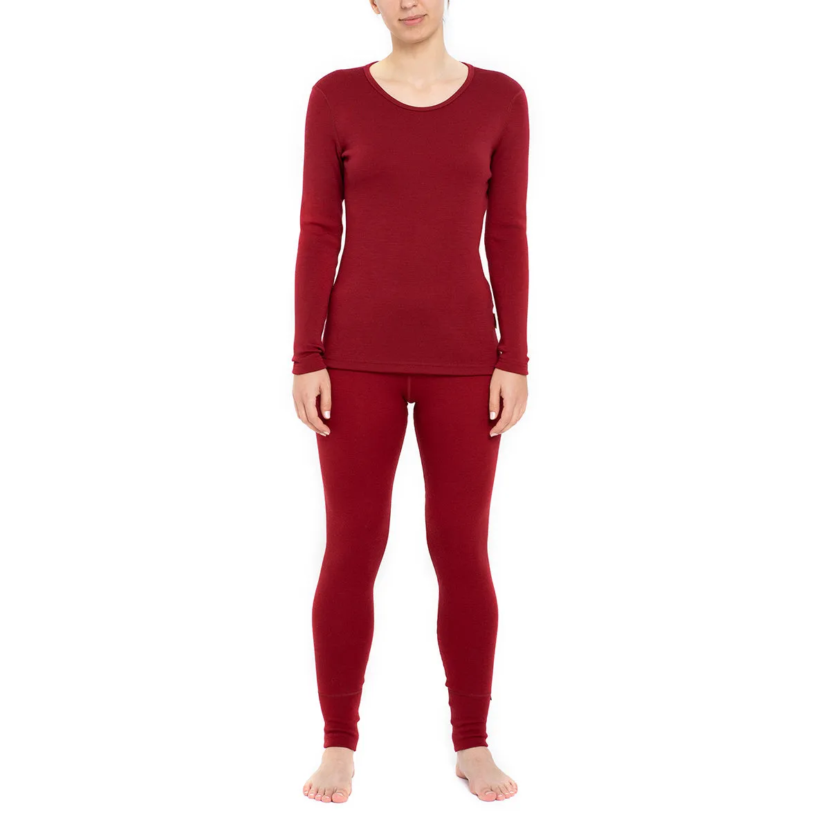 Women's 250 Long Sleeve & Bottoms 2-Piece Royal Cherry