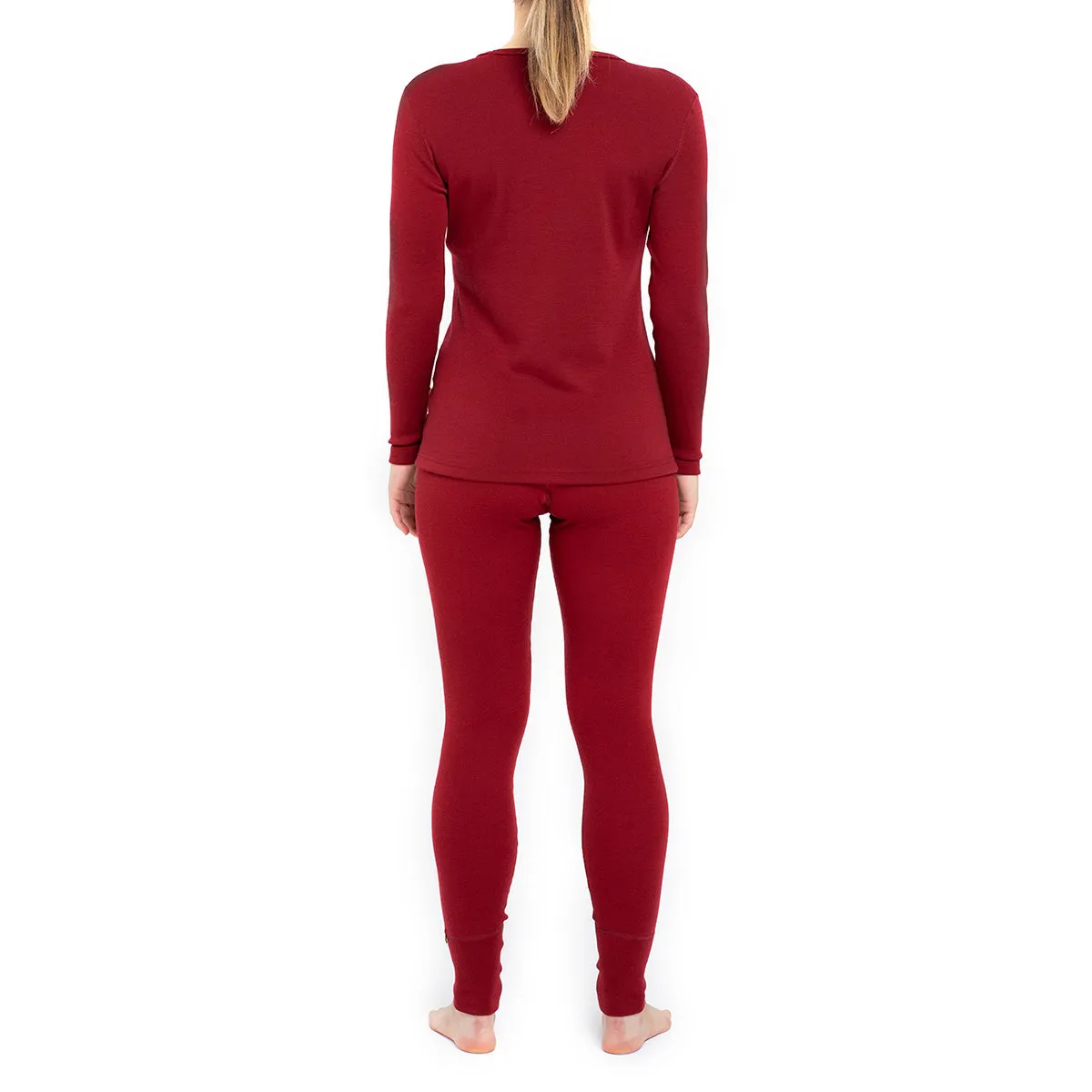 Women's 250 Long Sleeve & Bottoms 2-Piece Royal Cherry