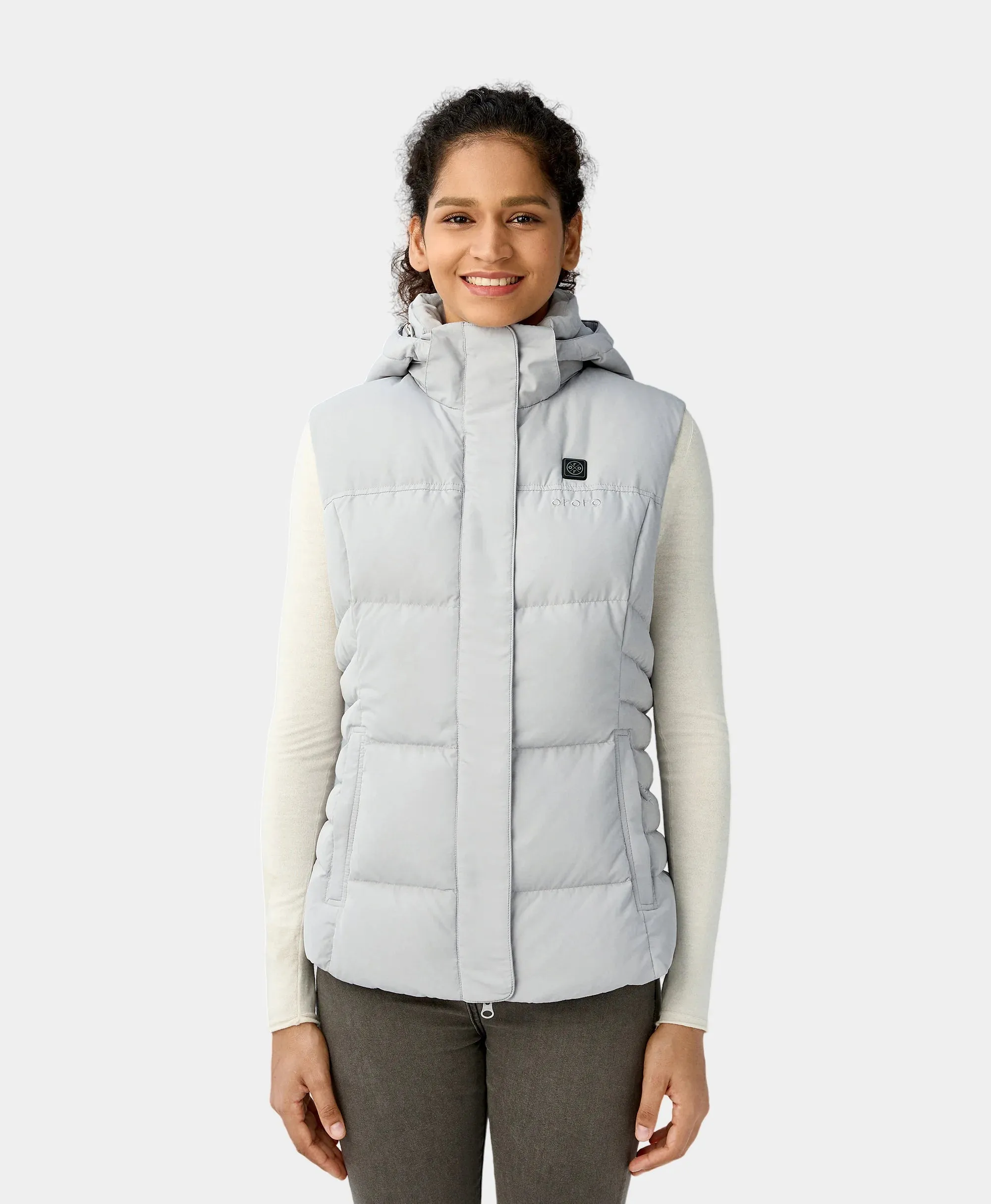 Women's Heated Down Vest - Slim Fit