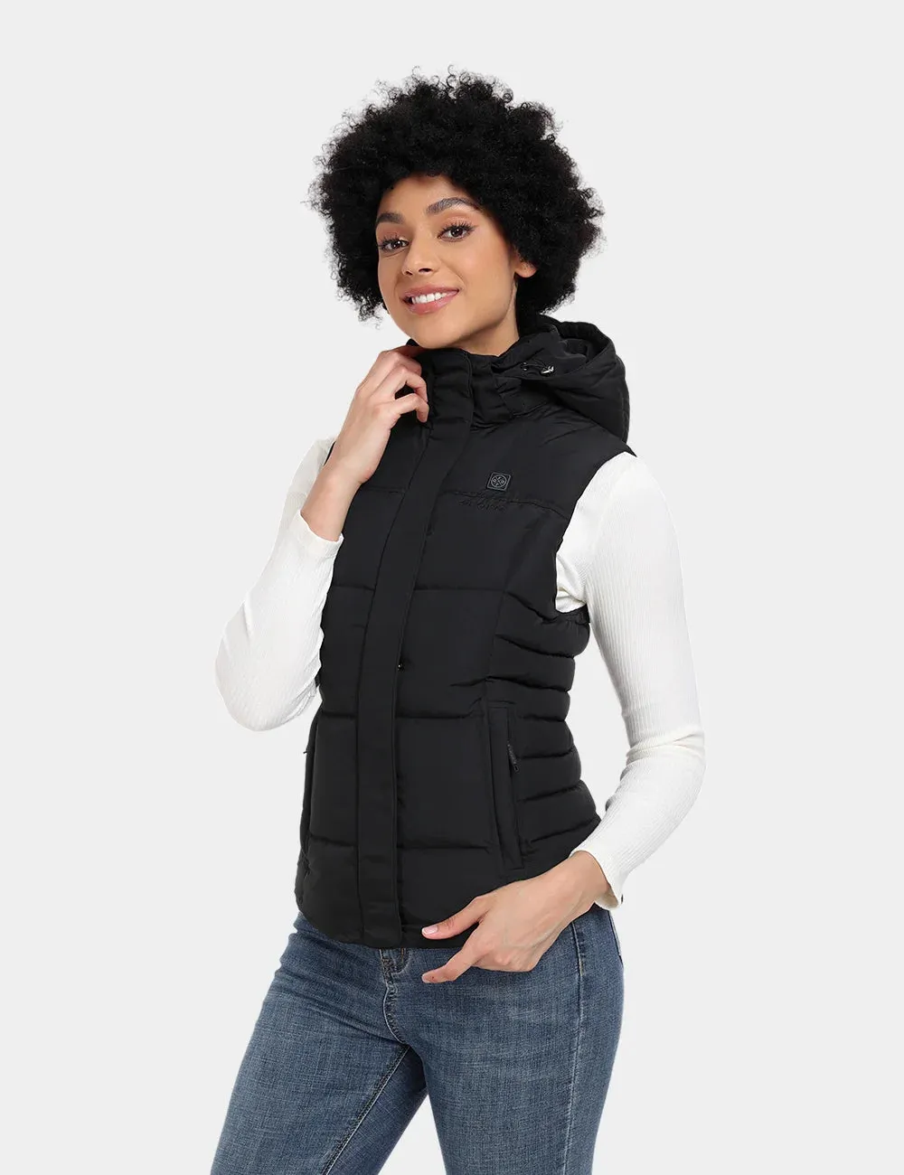 Women's Heated Down Vest - Slim Fit