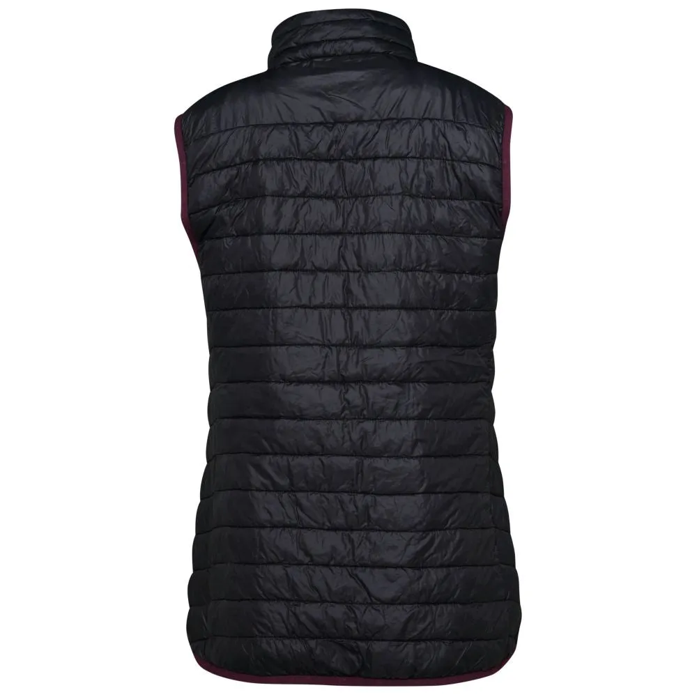 Womens Merino Wool Insulated Gilet (Black/Wine)