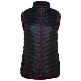 Womens Merino Wool Insulated Gilet (Black/Wine)