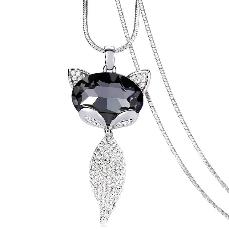 Women's Pendant Crystal Necklace Jewelry Sweater Accessories Pendant for girls