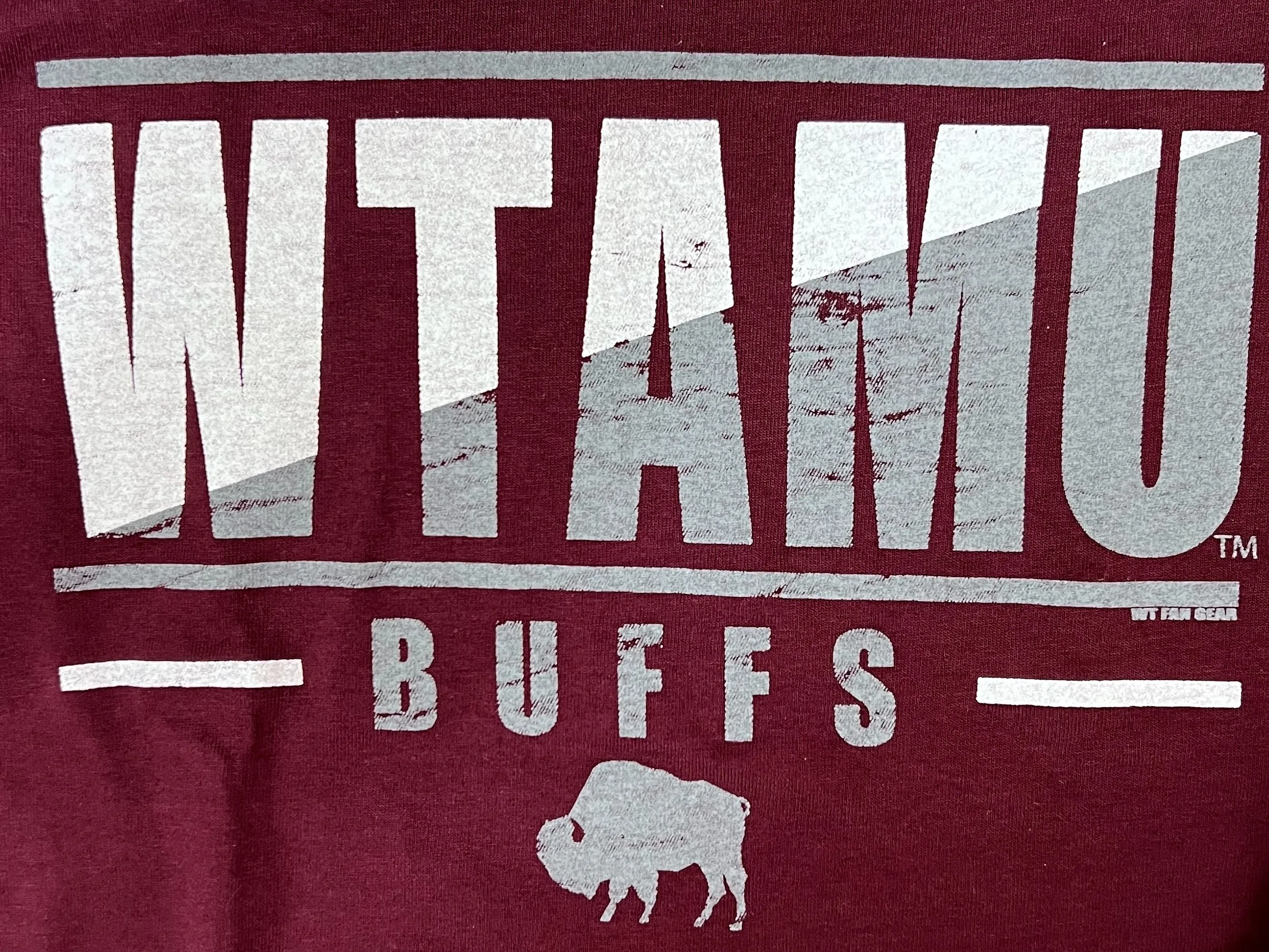 WTAMU Buffs Slash Stack Tee