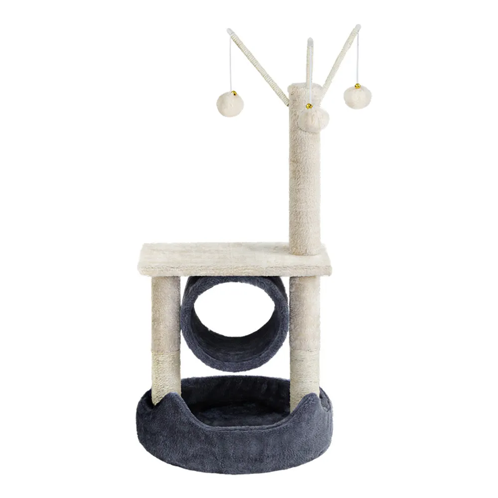 z Cat Tree Scratching Post 76cm Scratcher Tower Condo House Hanging toys